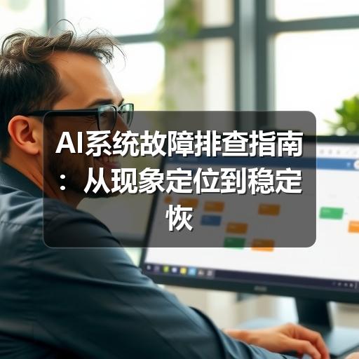 AI系统故障排查指南:从现象定位到稳定恢复